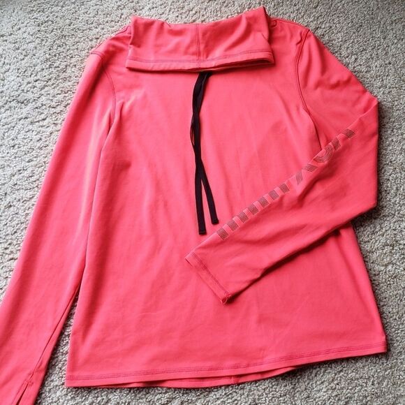 VICTORIA'S Secret Sport VSX Neon Pink Funnel Neck Sweatshirt Size Small - Picture 9 of 9